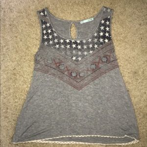 Maurice’s American flag tank